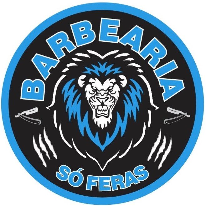Logo oficial Barbearia Só Feras